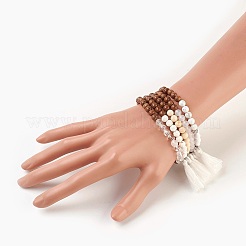 Браслеты из натурального смешанного камня&nbsp;BJEW-JB03963