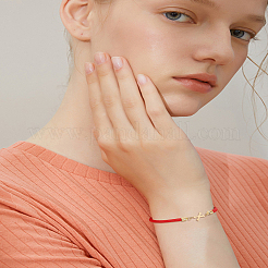 1шт регулируемый нейлоновый шнурок-слайдер браслеты для женщин&nbsp;BJEW-LP0001-32X-02