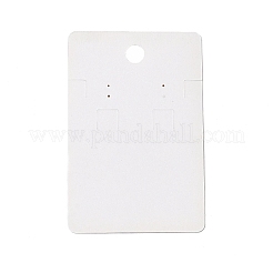 Прямоугольные цветочные бумажные открытки для ювелирных изделий с отверстием для подвешивания&nbsp;CDIS-C004-08A