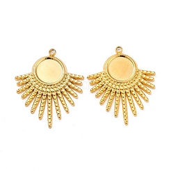 Ионное покрытие (ip) нержавеющая сталь 304 подвеска кабошон оправа&nbsp;STAS-H172-13G