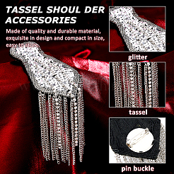 2шт модные погоны с кисточками&nbsp;DIY-FH0008-89B-P