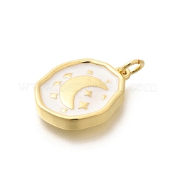 Подвески из латуни с эмалью в стойку&nbsp;KK-L225-029G-04