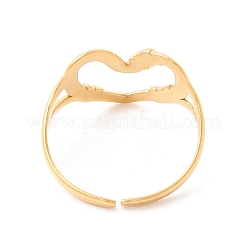 Ионное покрытие (IP) манжетное кольцо из нержавеющей стали 304&nbsp;RJEW-F121-04G