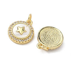 Латунные микро проложить кубического циркония подвески&nbsp;KK-A282-01G-01