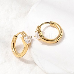 Серьги-кольца в форме сердца из нержавеющей стали 304&nbsp;EJEW-H172-03G