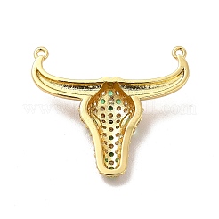 Латунное покрытие стойки микро паве кубический цирконий соединительные подвески&nbsp;KK-P230-04G-02