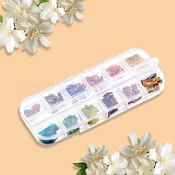 1 набор из 12 сетчатых наггетсов в виде ракушек-морских ушек для нейл-арта для женщин и девочек&nbsp;MRMJ-SP0001-07