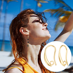 40 шт латунные серьги крючки&nbsp;KK-UN0004-61