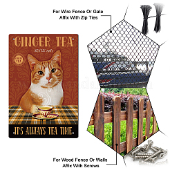 Старинный металлический оловянный знак&nbsp;AJEW-WH0189-031