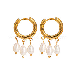 Модные серьги-люстры из нержавеющей стали 304 с рисунком риса&nbsp;HF3347-1