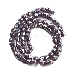 Стеклянные бусины с гальваническим покрытием &nbsp;EGLA-D030-P4mm-B06