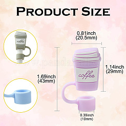 11шт. 11-х цветный силиконовый колпачок для соломинки&nbsp;SIL-CJ0002-84