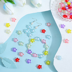 120 шт. Прозрачные акриловые бусины&nbsp;TACR-SP0001-11A