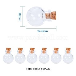 Стеклянные бутылки стеклянные фляги&nbsp;AJEW-PH0015-03