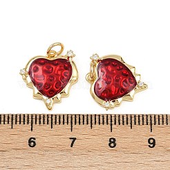 Латунные подвески с эмалью из кубических цирконий&nbsp;KK-L240-02G