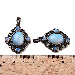 Подвески в виде ромбов из синтетического опалита&nbsp;G-K363-02R-08