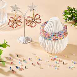 2 пакетик по 200 шт. прозрачных стеклянных бусин&nbsp;GLAA-TA0003-44A