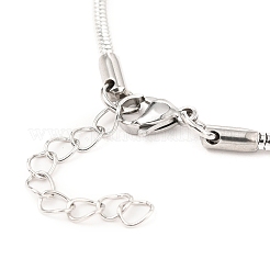 1 шт. браслеты-змейки из нержавеющей стали 304 унисекс&nbsp;BJEW-DJ0001-62