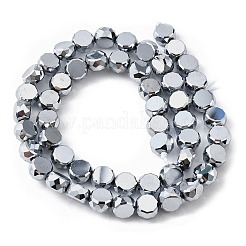 Стеклянные бусины с гальваническим покрытием &nbsp;EGLA-L045-G-FP01