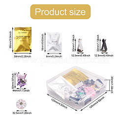 6 комплект из 2 стилей цинкового сплава со стразами для украшения автомобиля парфюмом&nbsp;DIY-BT0001-24