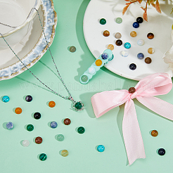 72шт. 18-х цветные натуральные нефритовые кабошоны&nbsp;G-FH0002-73