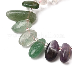 Нити бусин из натурального аметиста&nbsp;G-Z091-A11