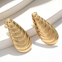 Серьги-гвоздики из нержавеющей стали 304&nbsp;EJEW-U047-20G