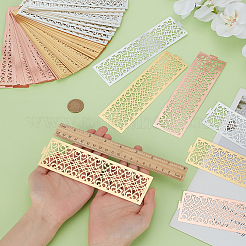 90 шт. 3-х цветные бумажные кольца для салфеток AJEW-WR0002-50