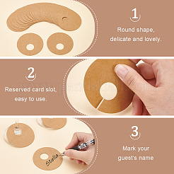 Бумажные подвески для бокалов для вина&nbsp;LS-AJEW-WH0009-60A-02