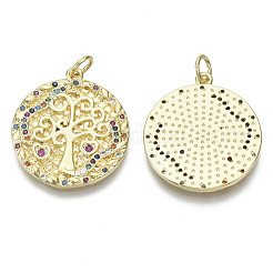 Латунные микро проложить кубического циркония подвески&nbsp;ZIRC-S061-166G-NF