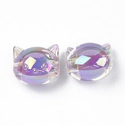 УФ-покрытие радужными переливающимися акриловыми бусинами&nbsp;OACR-H015-05A