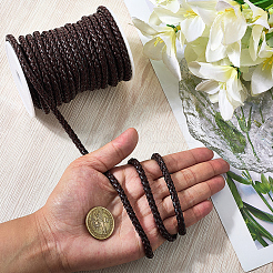 10 м круглый плетеный шнур из искусственной кожи&nbsp;LC-GF0001-13C