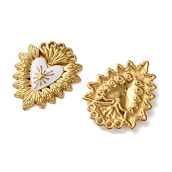 Подвески из нержавеющей стали 304 с эмалью&nbsp;STAS-P440-06G-02