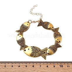 Браслеты из сплава звеньев цепи для женщин&nbsp;LS-BJEW-C133-01AG