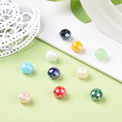 Гальванические стеклянные бусины&nbsp;EGLA-X0006-01F-8mm