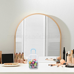 4 шт. 4-х цветные пластиковые ящики для хранения в форме сумки на колесиках&nbsp;AJEW-SP0002-60