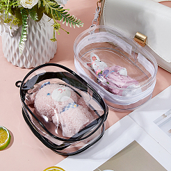 2 шт. 2-цветные прозрачные пластиковые пакеты для хранения на молнии&nbsp;ABAG-FH0001-16A