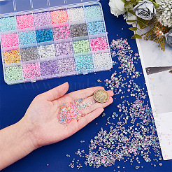 24 стиль светящиеся стеклянные бусины&nbsp;SEED-PH0001-72