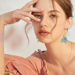 24 шт. 12-цветные градиентные подвески из непрозрачной и прозрачной смолы&nbsp;RESI-OC0001-59