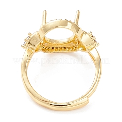 Компоненты регулируемого кольца из латуни с кубическим цирконием&nbsp;KK-K266-06G