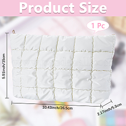 Квадратные текстурированные косметички из искусственной кожи на молнии&nbsp;AJEW-WH20022-56B