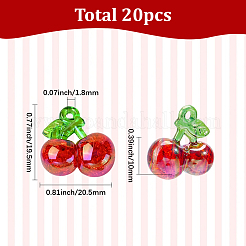 20 шт. подвески из прозрачного акрила с гальваническим покрытием&nbsp;FIND-SC0020-66