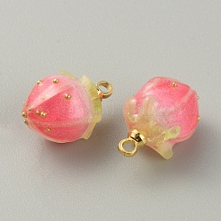 Непрозрачные акриловые брелоки&nbsp;MACR-WH0007-80F