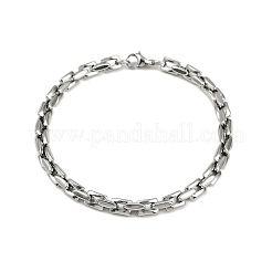 201 нержавеющая сталь кубинский стиль браслет чиан для мужчин&nbsp;LS-BJEW-B138-06P-02
