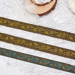 2 рулон 2-х цветных полиэстеровых лент с этнической вышивкой&nbsp;OCOR-GA0001-11