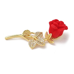 Латунные микропаве прозрачные подвески с фианитом&nbsp;KK-I371-15G