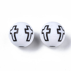 Непрозрачные акриловые бусины&nbsp;X-SACR-S273-38-A01