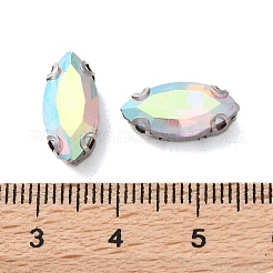 Конский глаз пришить стразами&nbsp;RGLA-L028-08F-04