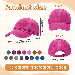 15 шт. двухцветная кепка для мужчин&nbsp;AJEW-WA0001-55