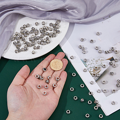 130 шт. европейские бусины из сплава в тибетском стиле&nbsp;FIND-FH0011-48